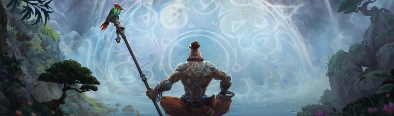 Tibia Monk hero artwork